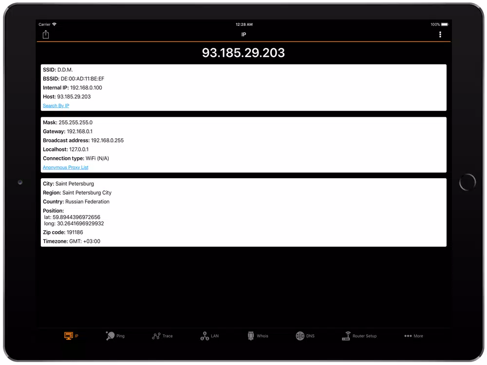 IP Tools: WiFi Analyzer iPad Screenshots