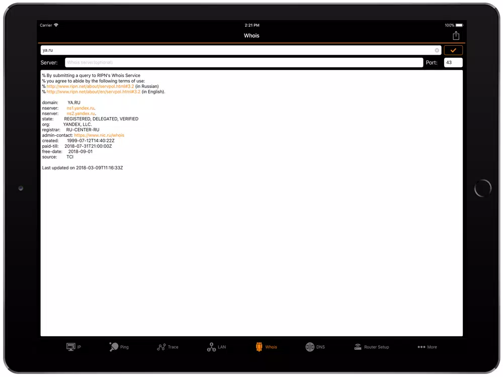 IP Tools: WiFi Analyzer iPad Screenshots
