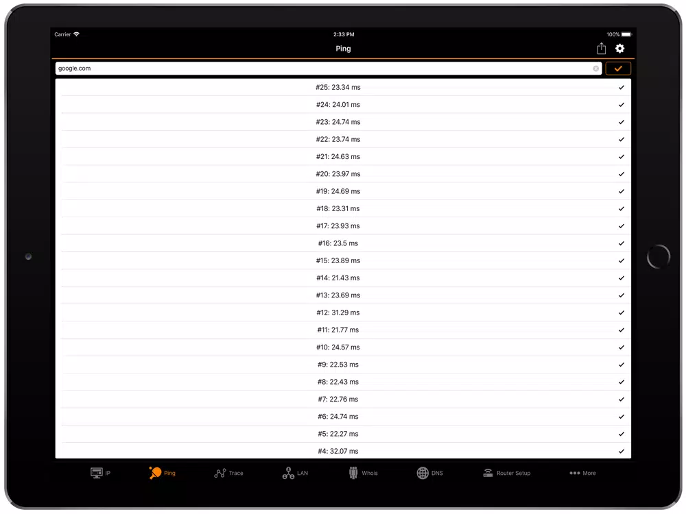 IP Tools: WiFi Analyzer iPad Screenshots