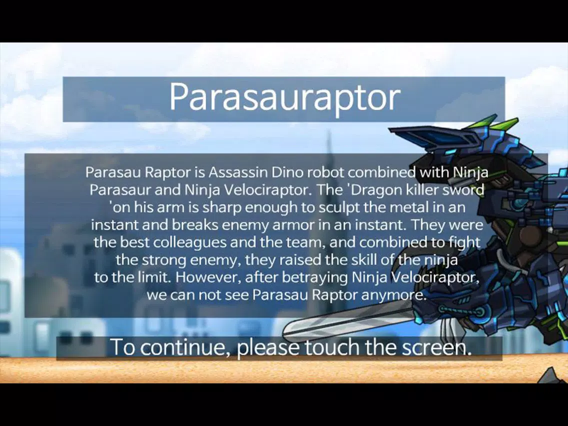Zrzuty ekranu Combine! Dino Robot - Parasauraptor iPad 