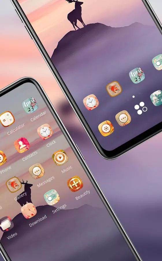 Animal theme Deer standing on Screenshots