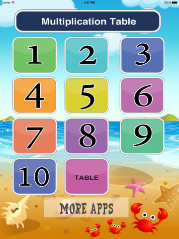iTime Tables free iPad Screenshots
