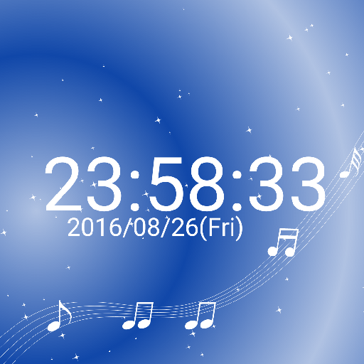 音符 卓上 時計 白い 音符 無料版 背景色を変えられる シ 音符 卓上 時計 白い 音符 無料版 背景色を変えられる シ