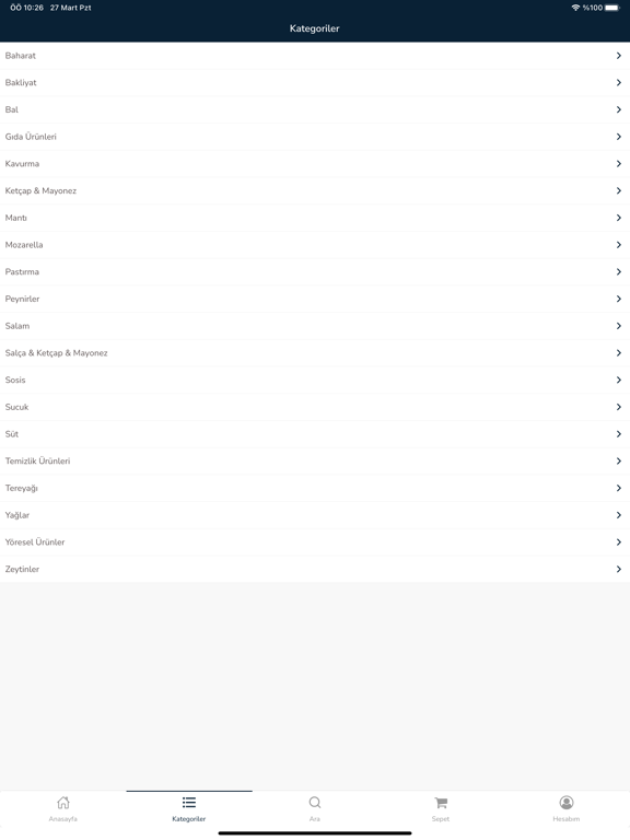 Tuna Gıda iPad Screenshots