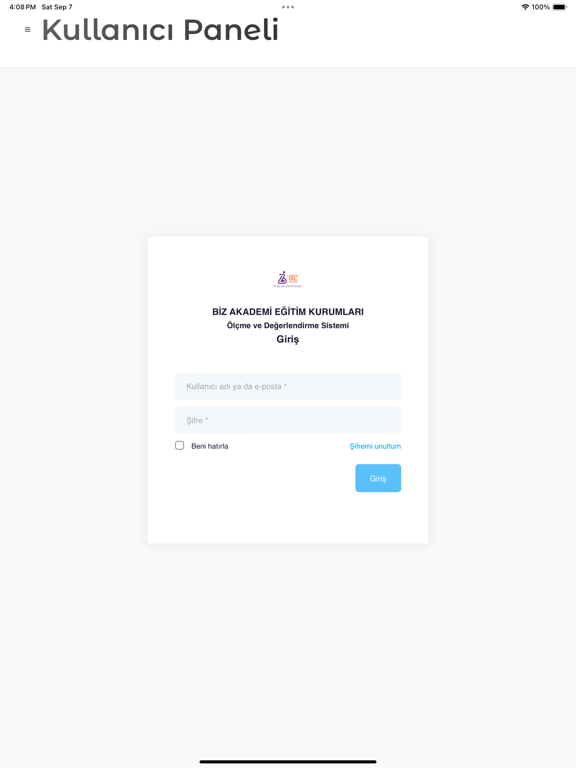 Biz Akademi iPad 스크린샷