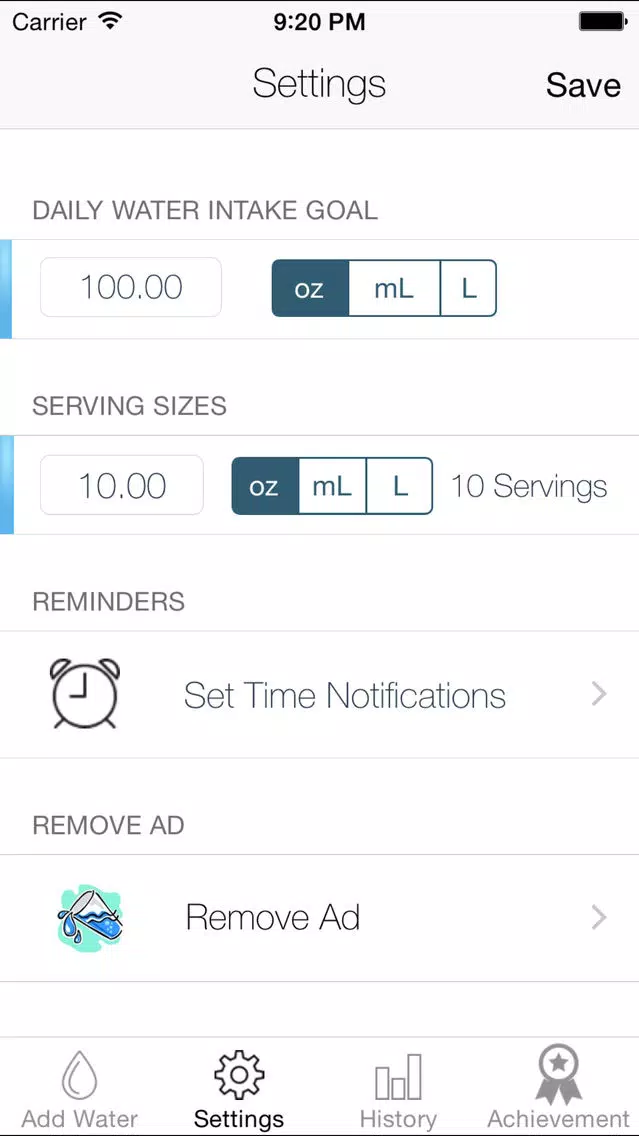 Splashy Water Tracker - Drink more water, Track daily water intake, Get hydration reminder Screenshots