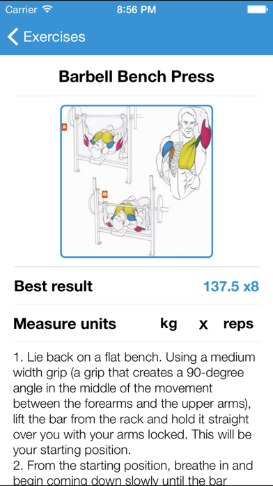 iGym FREE - Gym Workout Log. Exercise journal, bodybuilding & fitness routines for bulking & cutting, abs carving. Body measurements diary. Weight loss & mass tracker. Screenshots