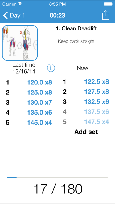 iGym PRO - Gym Workout Log. Exercise journal, bodybuilding & fitness routines for bulking & cutting, abs carving. Body measurements diary. Weight loss & mass tracker. Screenshots