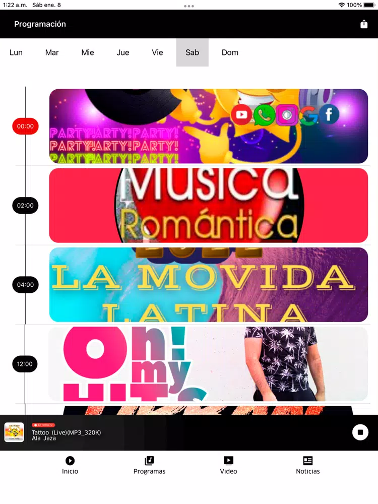 Tu Nuevo El Sol Radio Latino iPad Screenshots