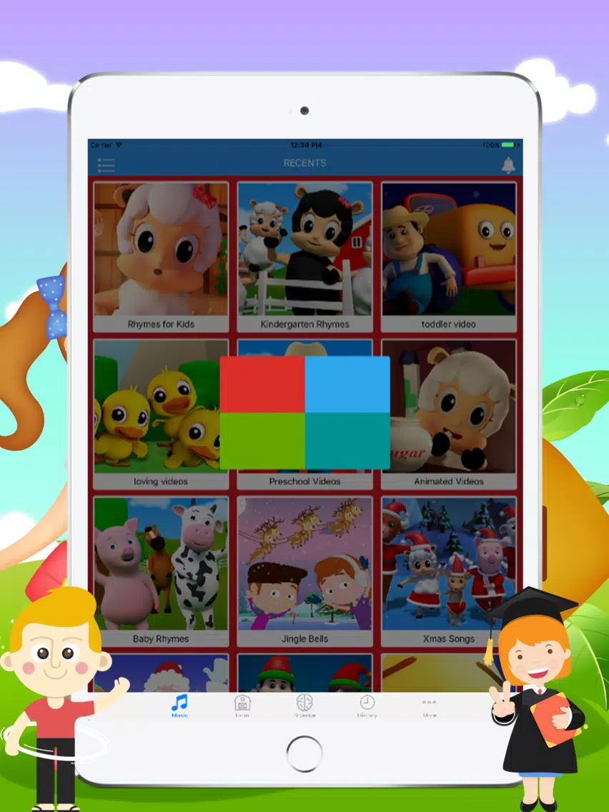 English For Kids - Music Video for YouTube Kids iPad Screenshots