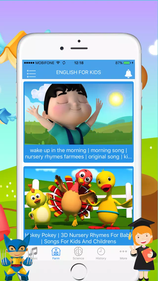 English For Kids - Music Video for YouTube Kids Screenshots