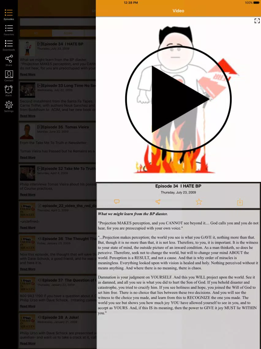 Screenshot di A Crash Course in Miracles iPad
