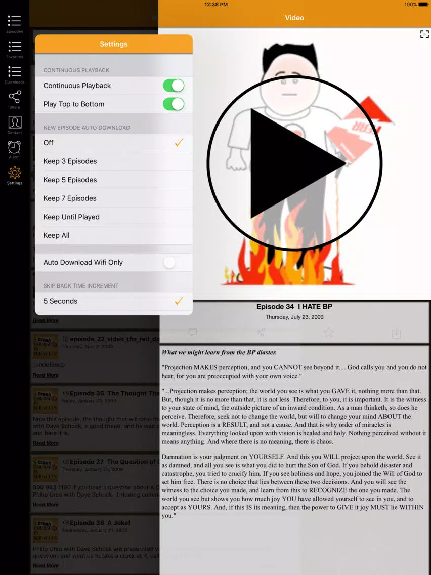 Screenshot di A Crash Course in Miracles iPad