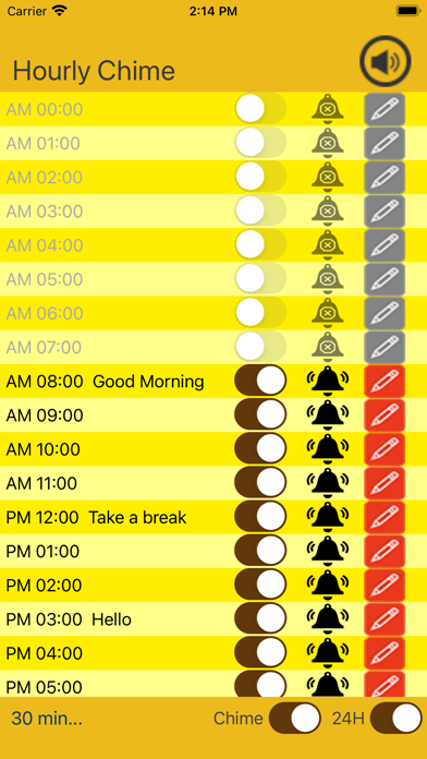 Hourly Chime Screenshots