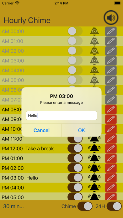 Hourly Chime Screenshots