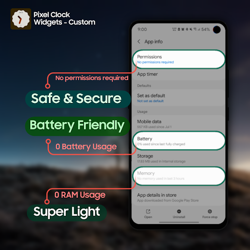 Pixel Clock Widgets & Themes Screenshots
