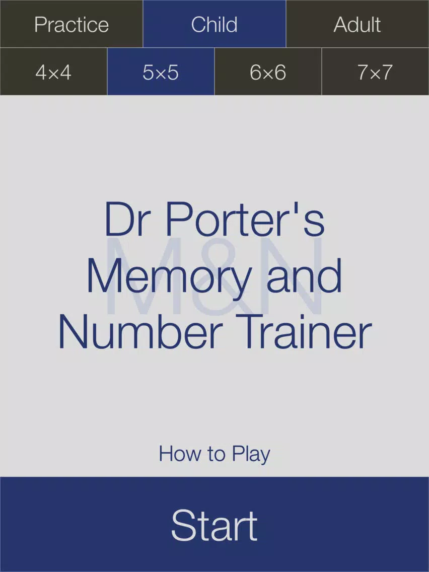Dr Porter's Memory and Number Trainer iPad  Screenshots
