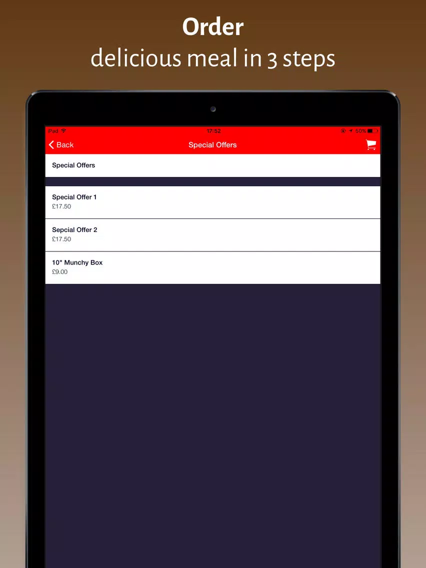 Zrzuty ekranu Best Kebab House Edinburgh iPad