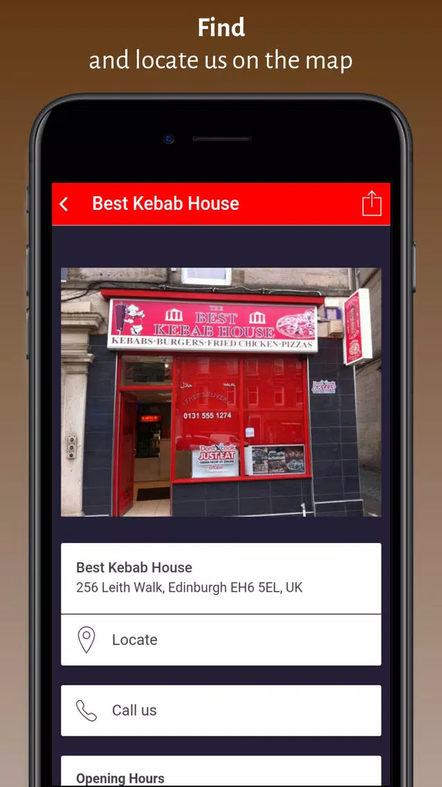 Zrzuty ekranu Best Kebab House Edinburgh