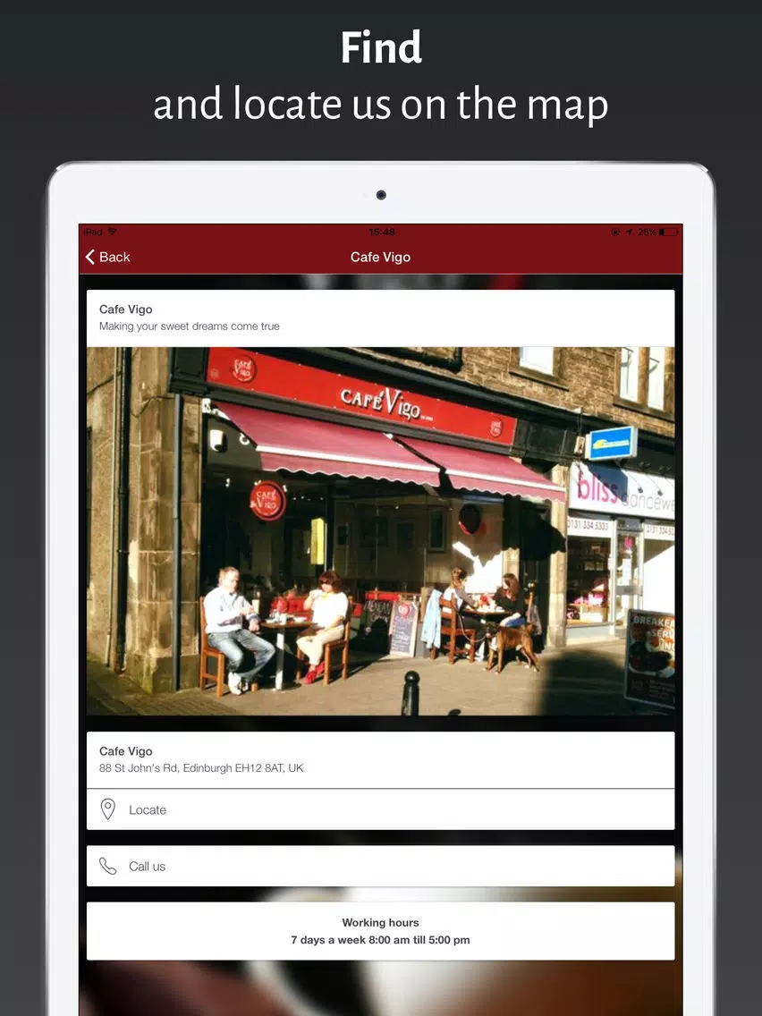 Cafe Vigo iPad Screenshots