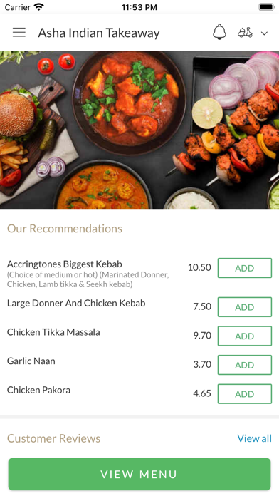 Asha Indian Takeaway Screenshots