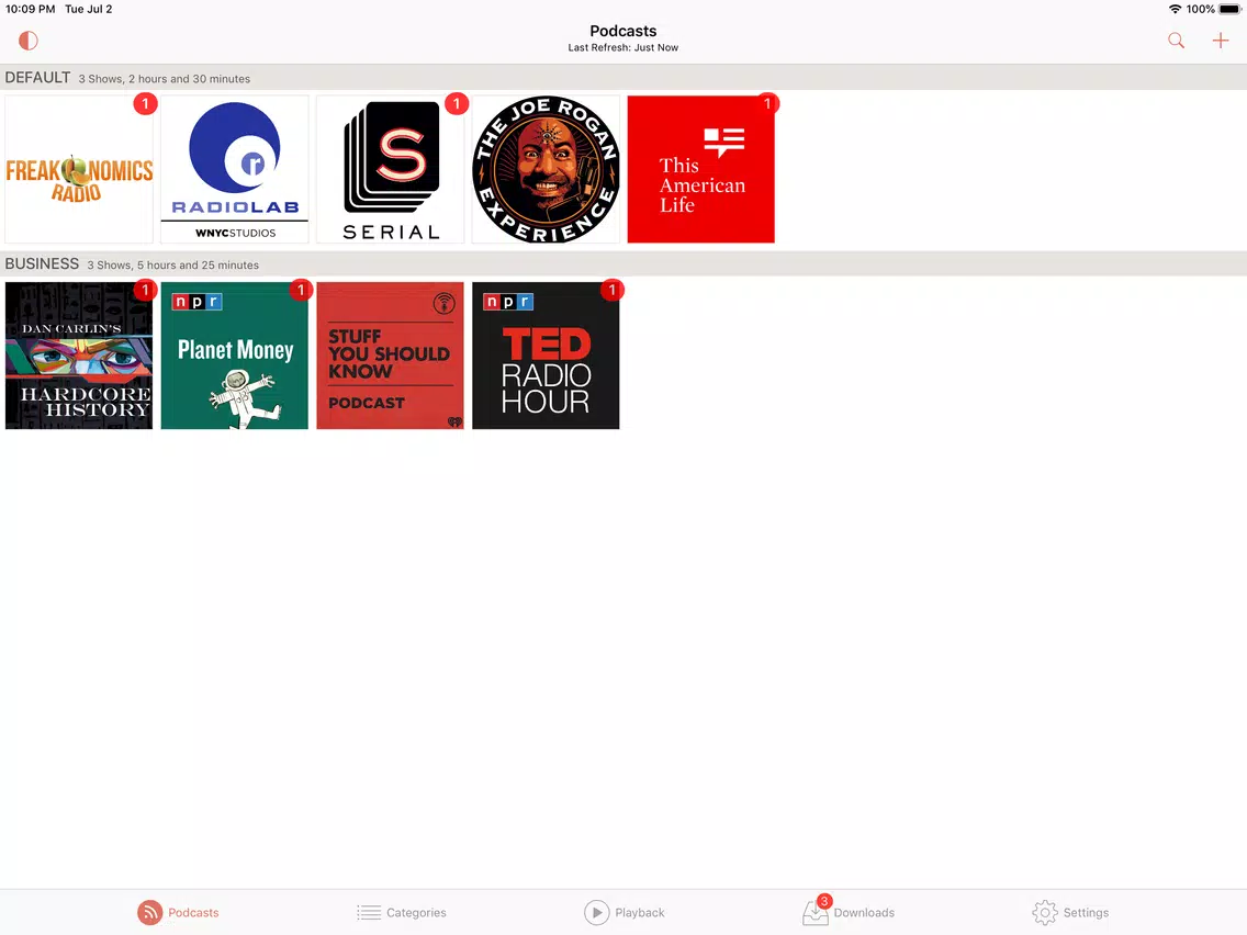 RSSRadio (Premium) iPad Screenshots