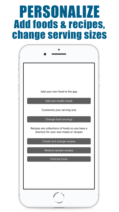 Protein Counter and Tracker Screenshots