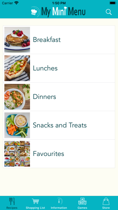 My Mini Menu Screenshots