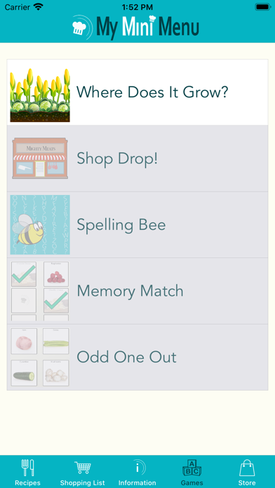 My Mini Menu Screenshots