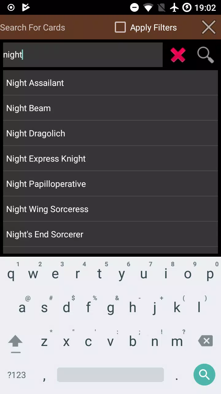 Database for Yugioh Cards Screenshots