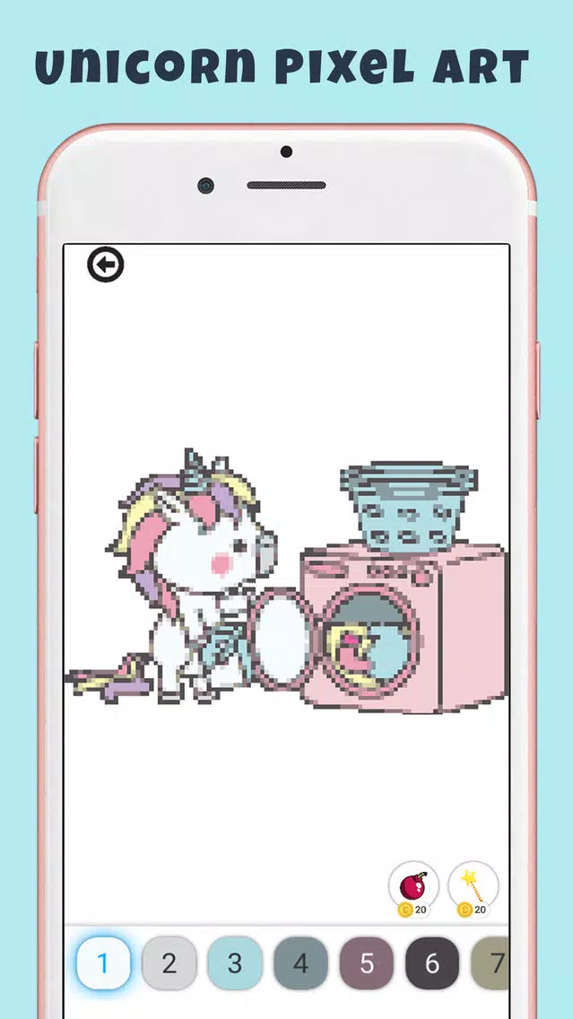 Unicorn Pixel Color by number Ekran Görüntüleri