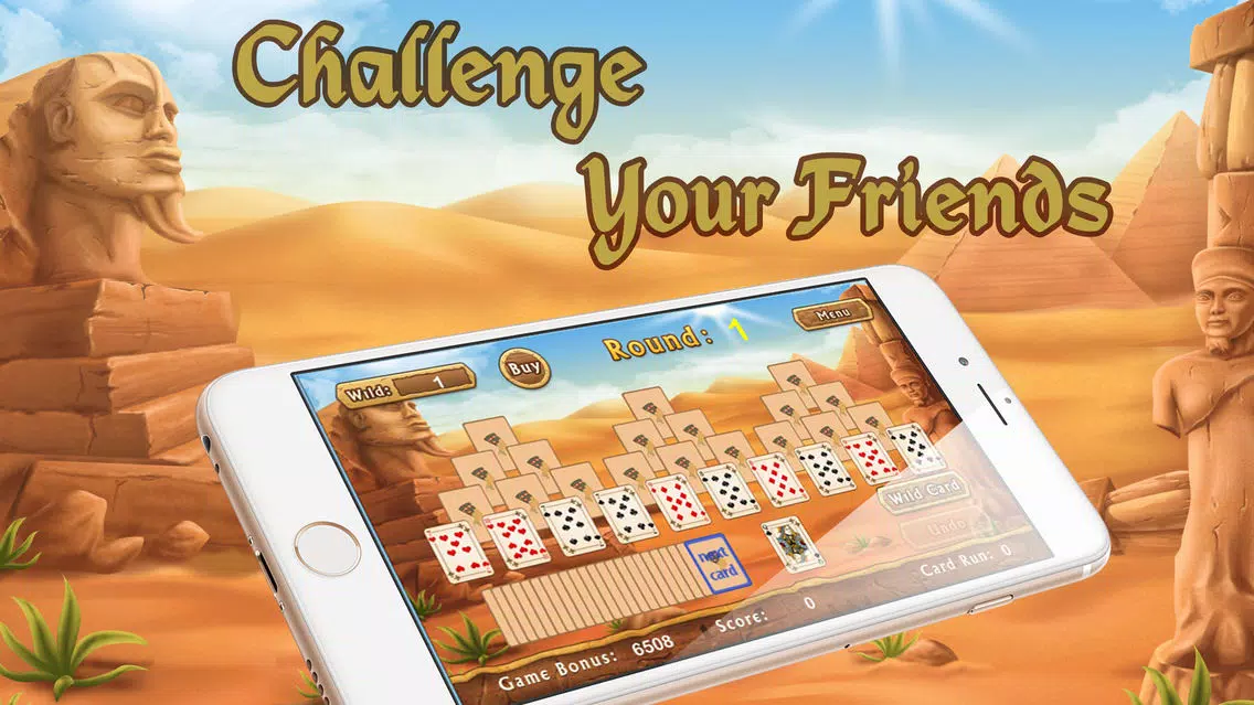 Tripeaks Egyptian Pyramid Solitaire Free Card Game Screenshots