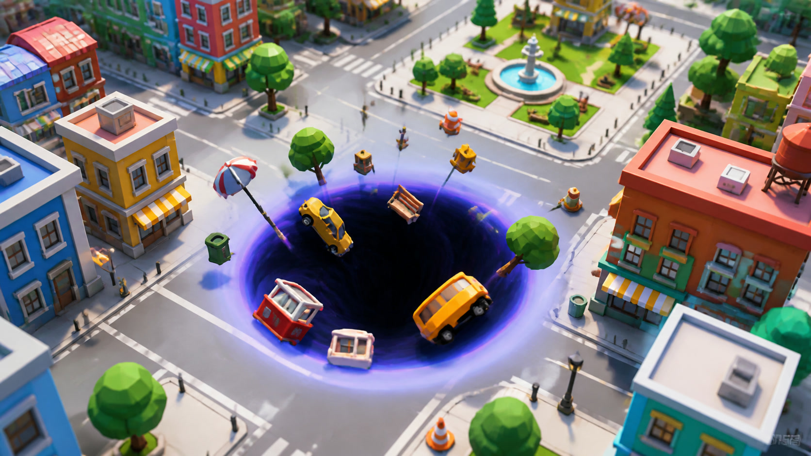 Hole.io core gameplay concept