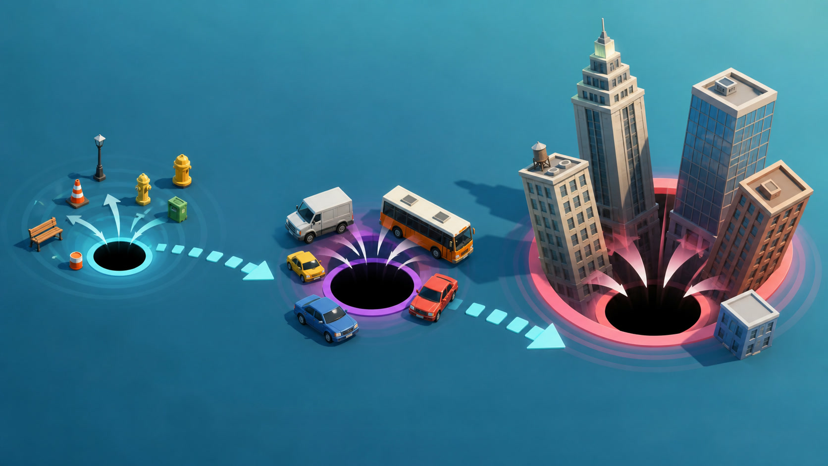 Hole.io strategy concept