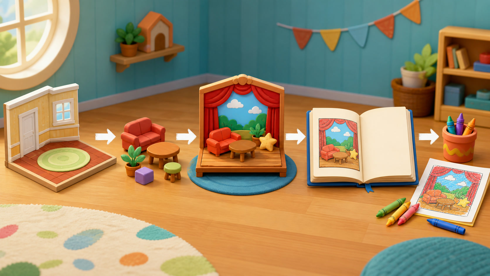 Bluey: Let's Play! progression concept