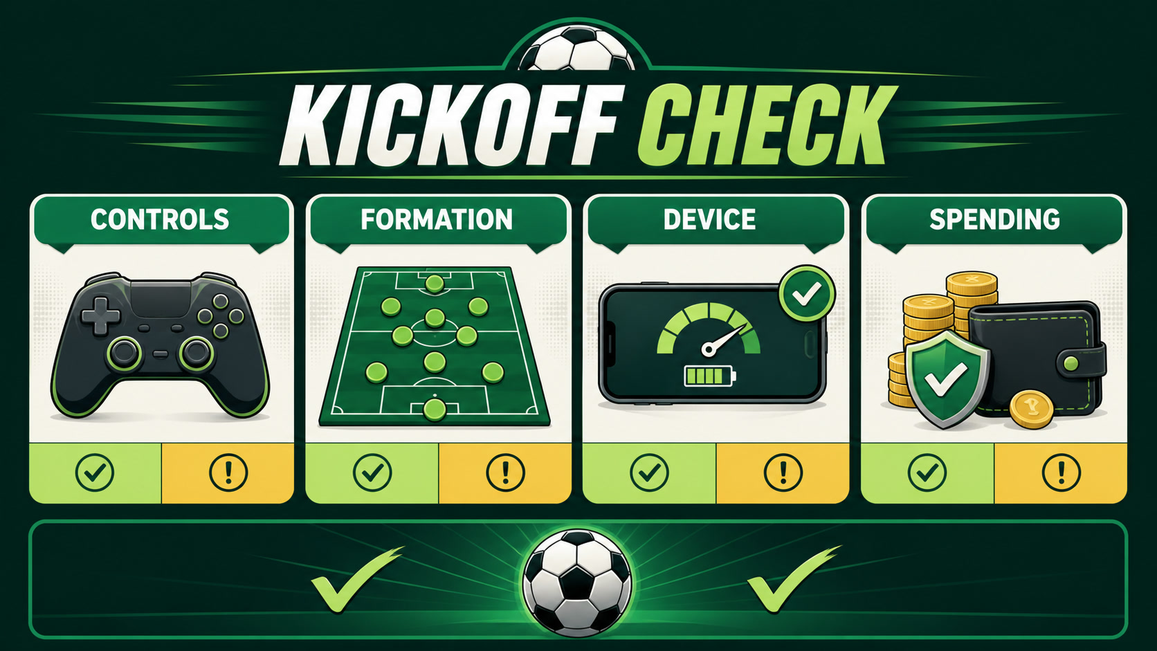 An original player checklist for Football League 2026