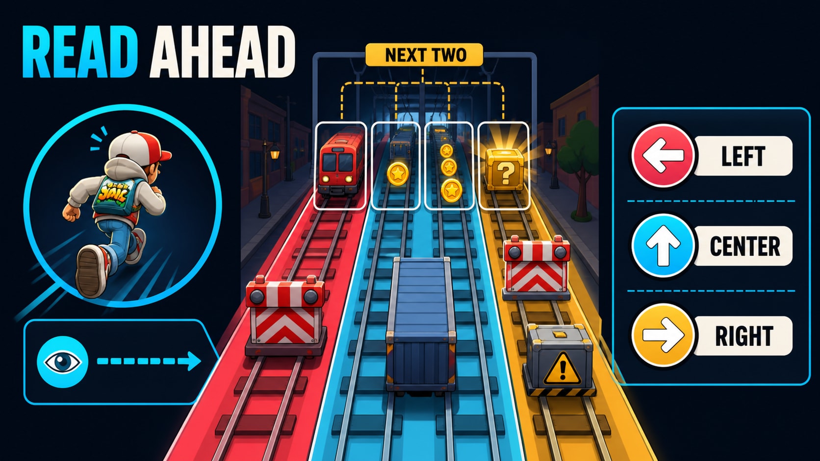 An editorial overview of the Subway Surfers core loop