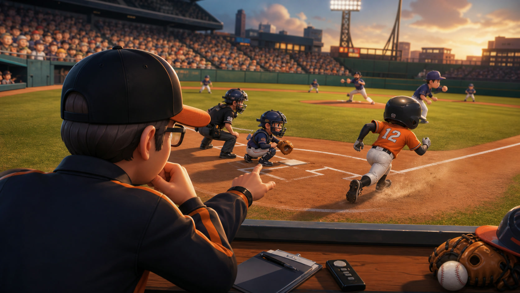 A BASEBALL 9 manager weighing a roster upgrade and season resources