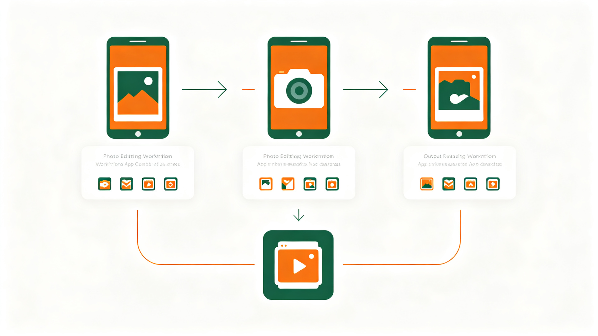 Photo editing workflow combination