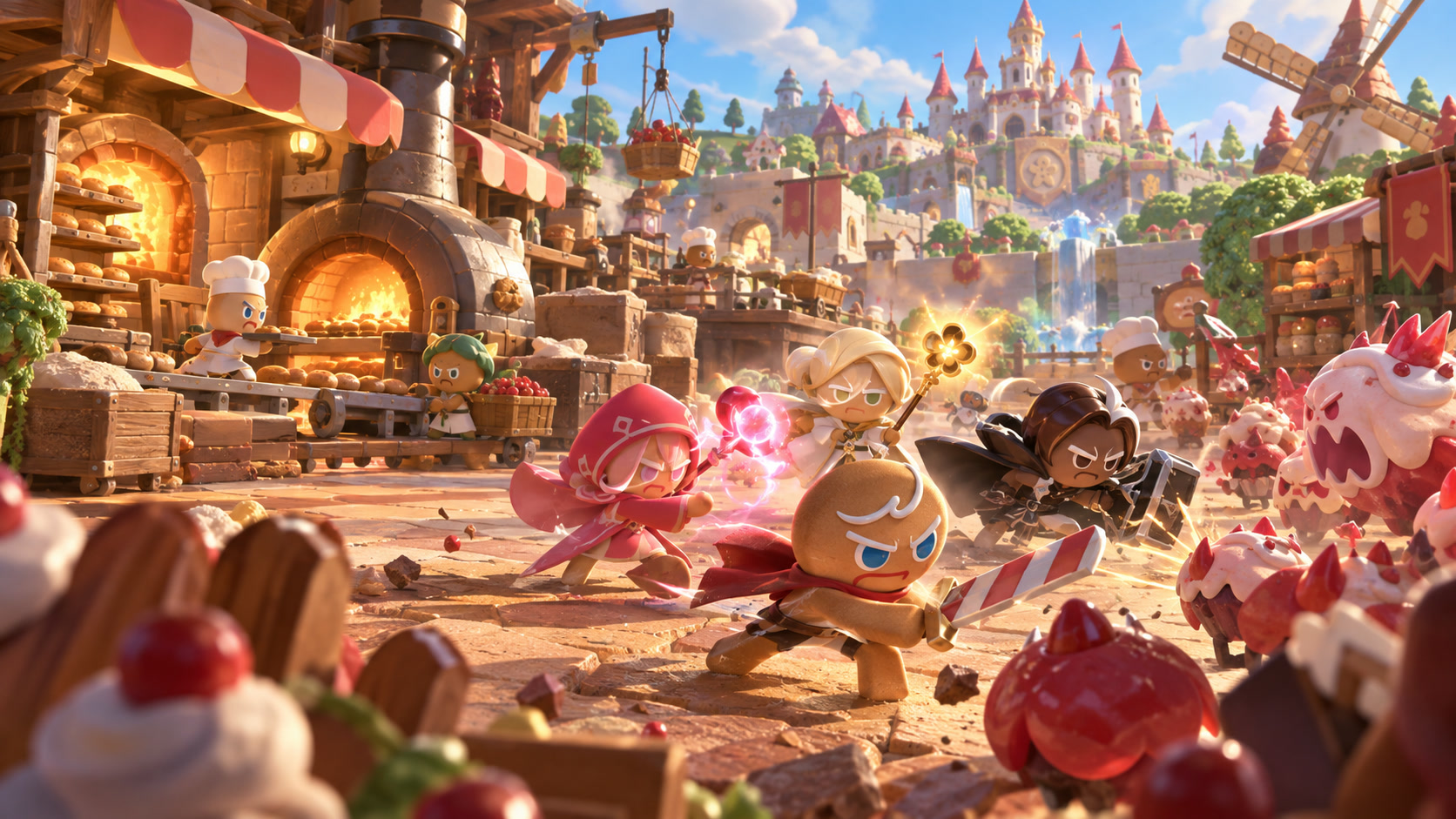 Original cookie heroes defending a working bakery kingdom