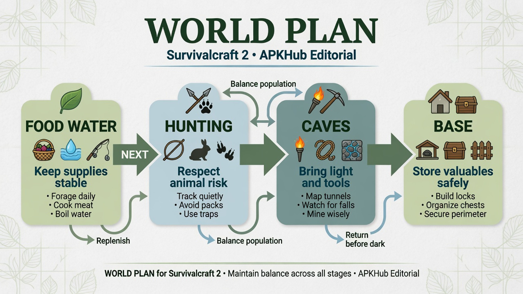Survivalcraft 2 world risk plan for food animals caves and base