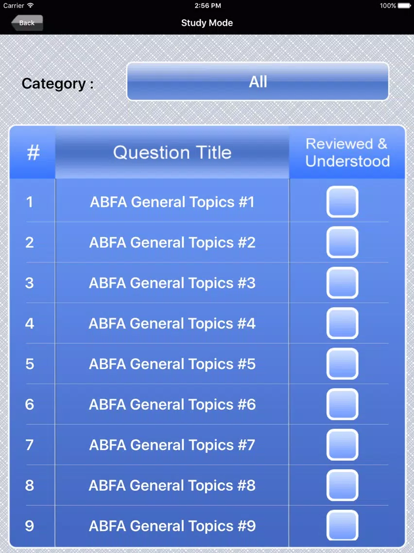Forensic Accountant Exam Prep iPad Screenshots