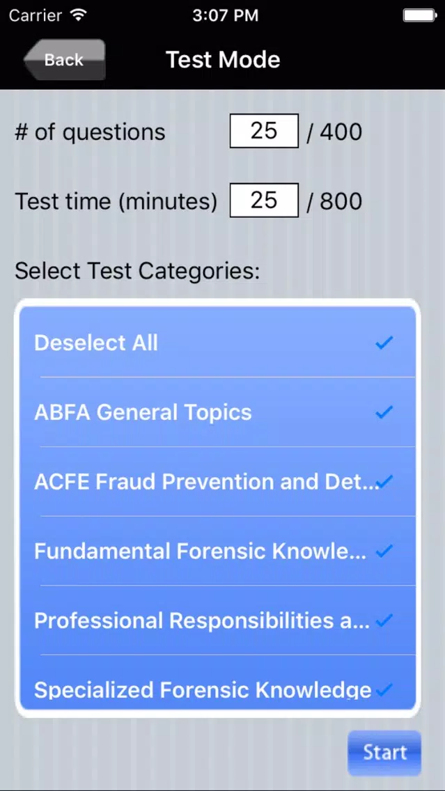 Forensic Accountant Exam Prep Screenshots