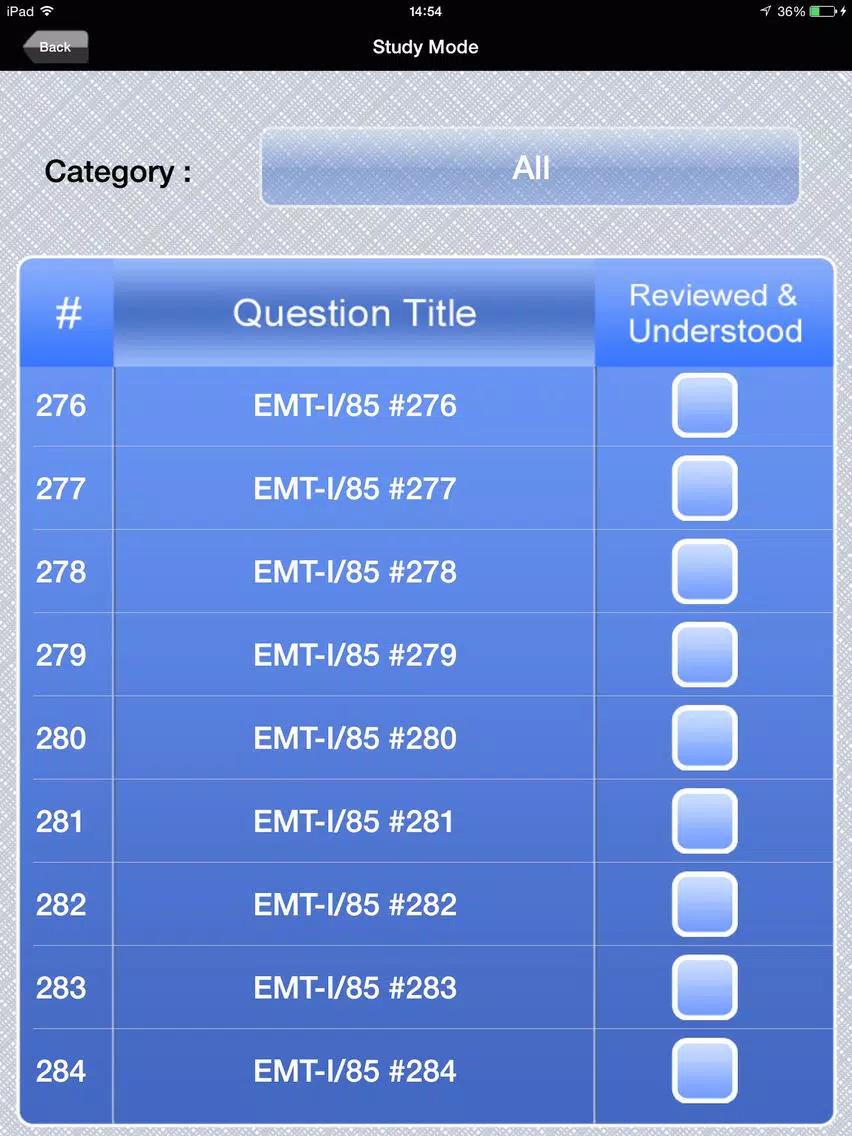 NREMT EMT I-85 Exam Prep iPad Screenshots