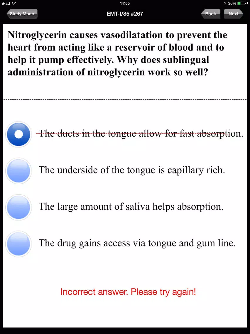 NREMT EMT I-85 Exam Prep iPad Screenshots