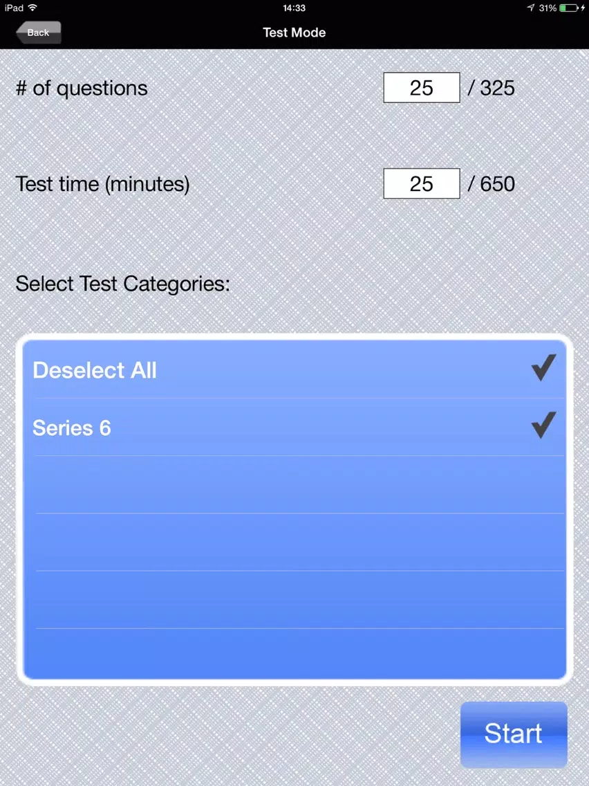 Series 6 Licensing Exam Prep iPad Screenshots