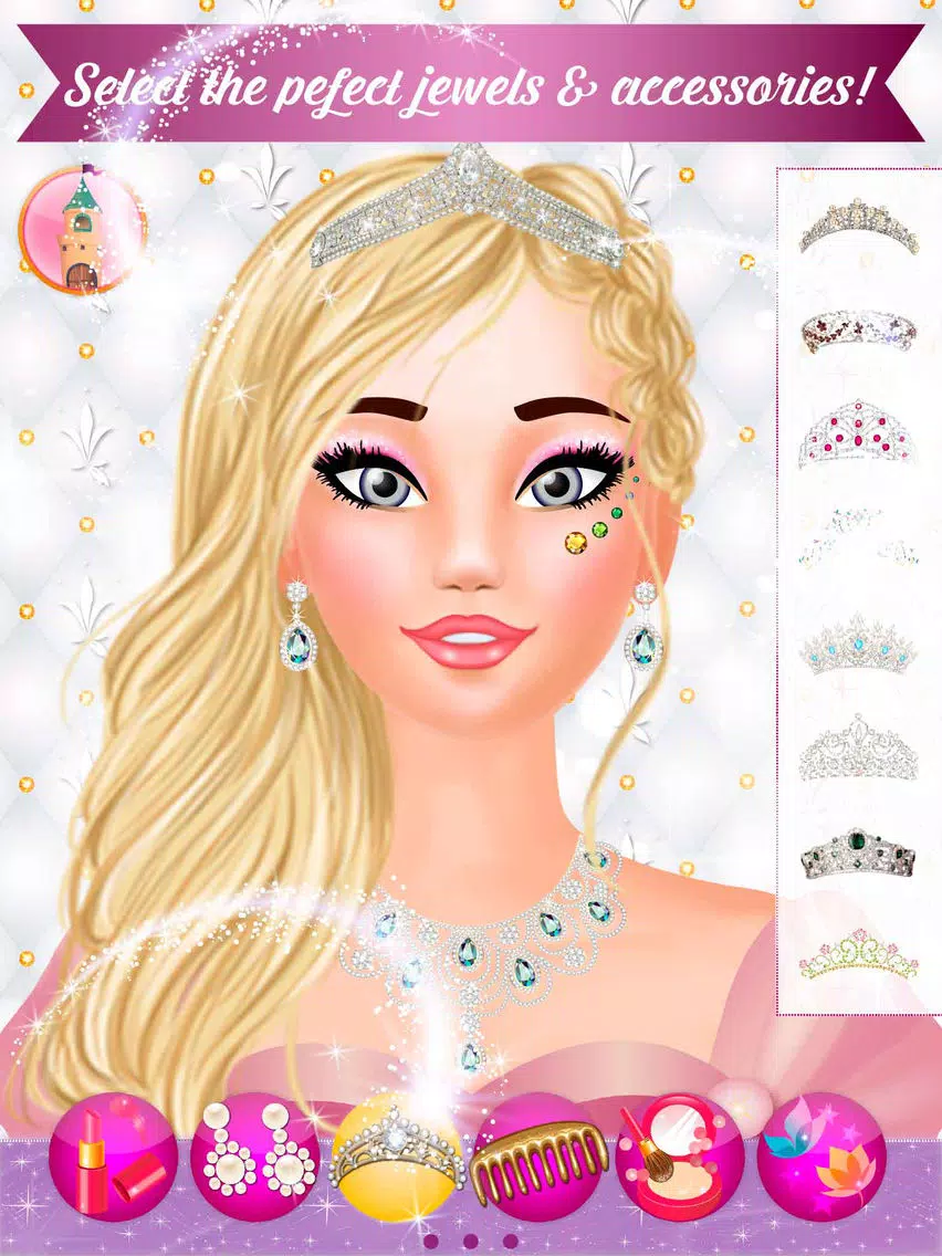 Tangkapan skrin Princess Fashion Makeover - Design your fairy tale dress iPad