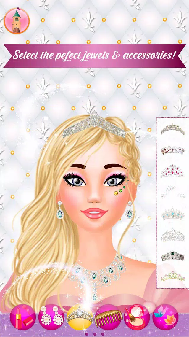 Tangkapan skrin Princess Fashion Makeover - Design your fairy tale dress