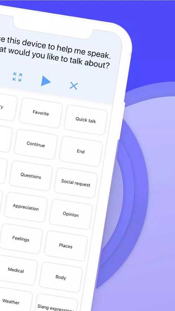 Captures d'écran de Type and speak: Text-based AAC