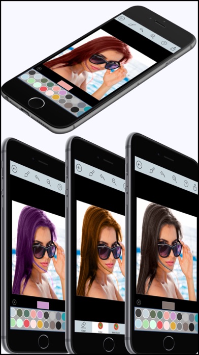 Hair Color Dye - Hair Style Changer Salon and Recolor Booth Editor Screenshots